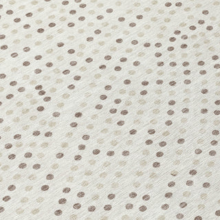 Piper Looms Chantille Circles ACN1021 Ivory Machine Washable Area Rug Swatch Image