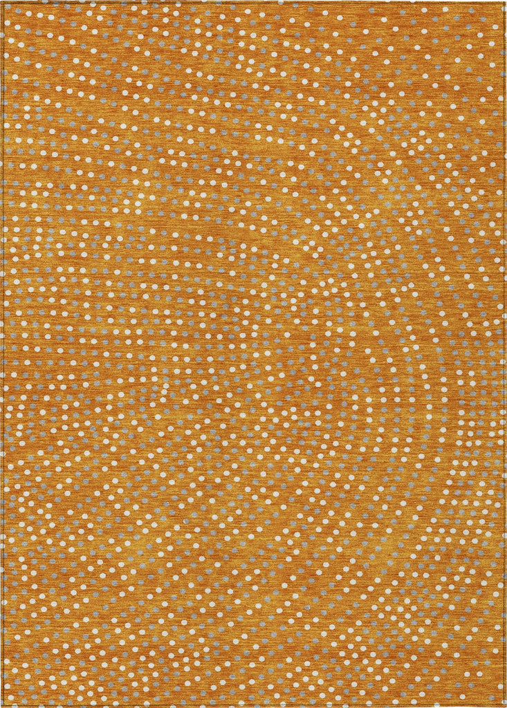 Piper Looms Chantille Circles ACN1021 Orange Machine Washable Area Rug main image