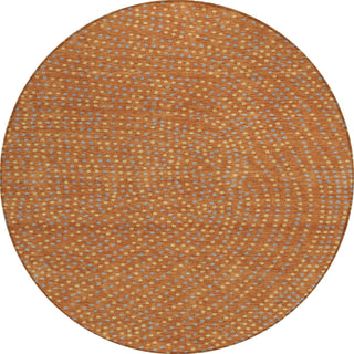 Piper Looms Chantille Circles ACN1021 Paprika Machine Washable Area Rug Round Main Image