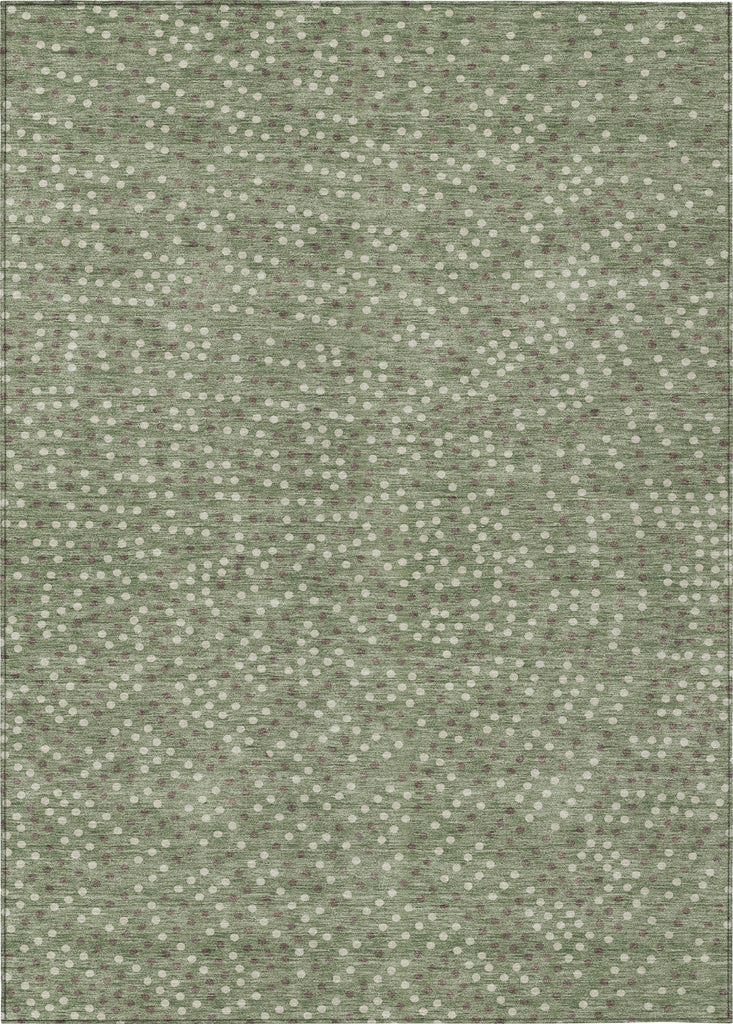 Piper Looms Chantille Circles ACN1021 Sage Machine Washable Area Rug main image