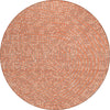 Piper Looms Chantille Circles ACN1021 Salmon Machine Washable Area Rug Round Main Image