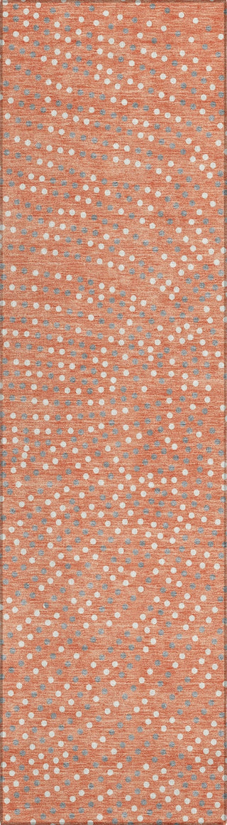 Piper Looms Chantille Circles ACN1021 Salmon Machine Washable Area Rug Runner Main Image