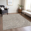 Piper Looms Chantille Circles ACN1021 Taupe Machine Washable Area Rug Lifestyle Image Feature