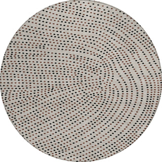 Piper Looms Chantille Circles ACN1021 Taupe Machine Washable Area Rug Round Main Image