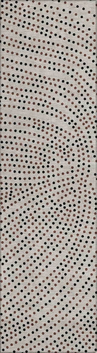 Piper Looms Chantille Circles ACN1021 Taupe Machine Washable Area Rug Runner Main Image