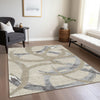 Piper Looms Chantille Circles ACN1022 Beige Machine Washable Area Rug Lifestyle Image Feature