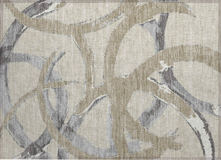 Piper Looms Chantille Circles ACN1022 Beige Machine Washable Area Rug Scatter Main Image