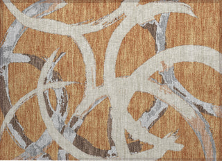 Piper Looms Chantille Circles ACN1022 Copper Machine Washable Area Rug Scatter Main Image