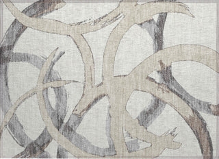 Piper Looms Chantille Circles ACN1022 Ivory Machine Washable Area Rug Scatter Main Image