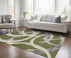 Piper Looms Chantille Circles ACN1022 Olive Machine Washable Area Rug Lifestyle Image Feature