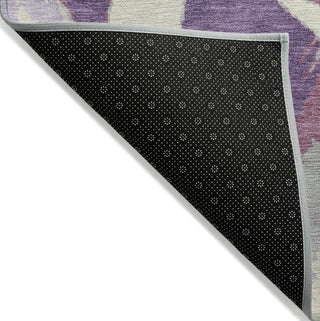 Piper Looms Chantille Circles ACN1022 Purple Machine Washable Area Rug Backing Image