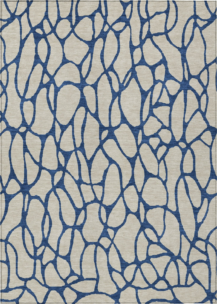 Piper Looms Chantille Geometric ACN1023 Beige Machine Washable Area Rug main image