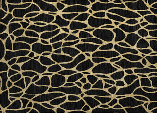 Piper Looms Chantille Geometric ACN1023 Black Machine Washable Area Rug Scatter Main Image