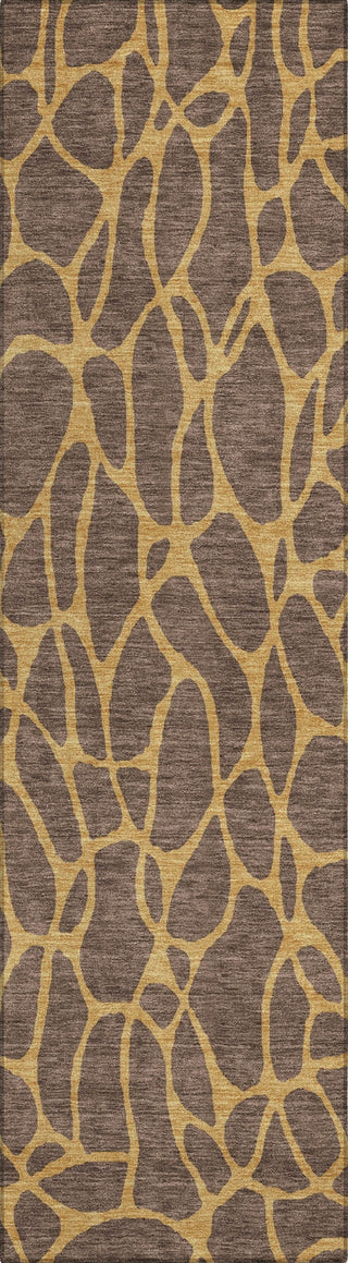 Piper Looms Chantille Geometric ACN1023 Brown Machine Washable Area Rug Runner Main Image