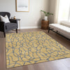 Piper Looms Chantille Geometric ACN1023 Gold Machine Washable Area Rug Lifestyle Image Feature