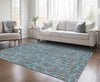 Piper Looms Chantille Geometric ACN1023 Gray Machine Washable Area Rug Lifestyle Image Feature