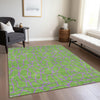 Piper Looms Chantille Geometric ACN1023 Lime Machine Washable Area Rug Lifestyle Image Feature