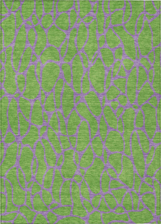 Piper Looms Chantille Geometric ACN1023 Lime Machine Washable Area Rug main image