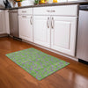 Piper Looms Chantille Geometric ACN1023 Lime Machine Washable Area Rug Scatter Lifestyle Image Feature