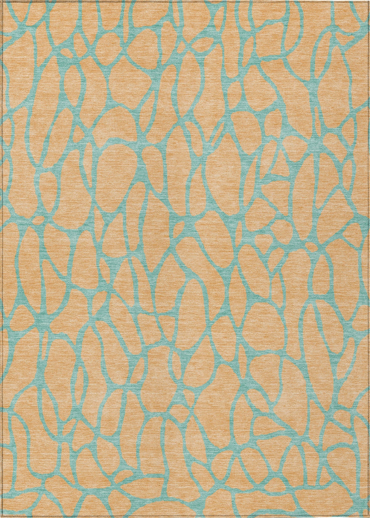 Piper Looms Chantille Geometric ACN1023 Mint Machine Washable Area Rug main image