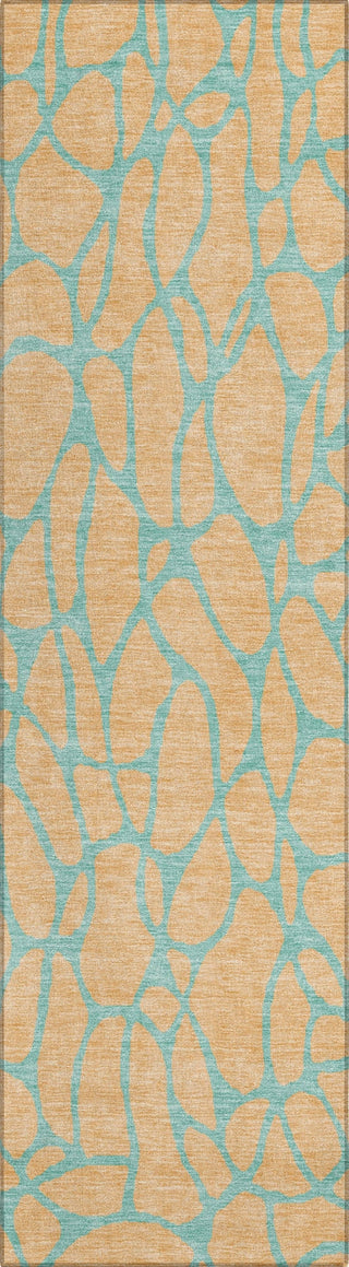 Piper Looms Chantille Geometric ACN1023 Mint Machine Washable Area Rug Runner Main Image