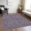 Piper Looms Chantille Geometric ACN1023 Purple Machine Washable Area Rug Lifestyle Image Feature