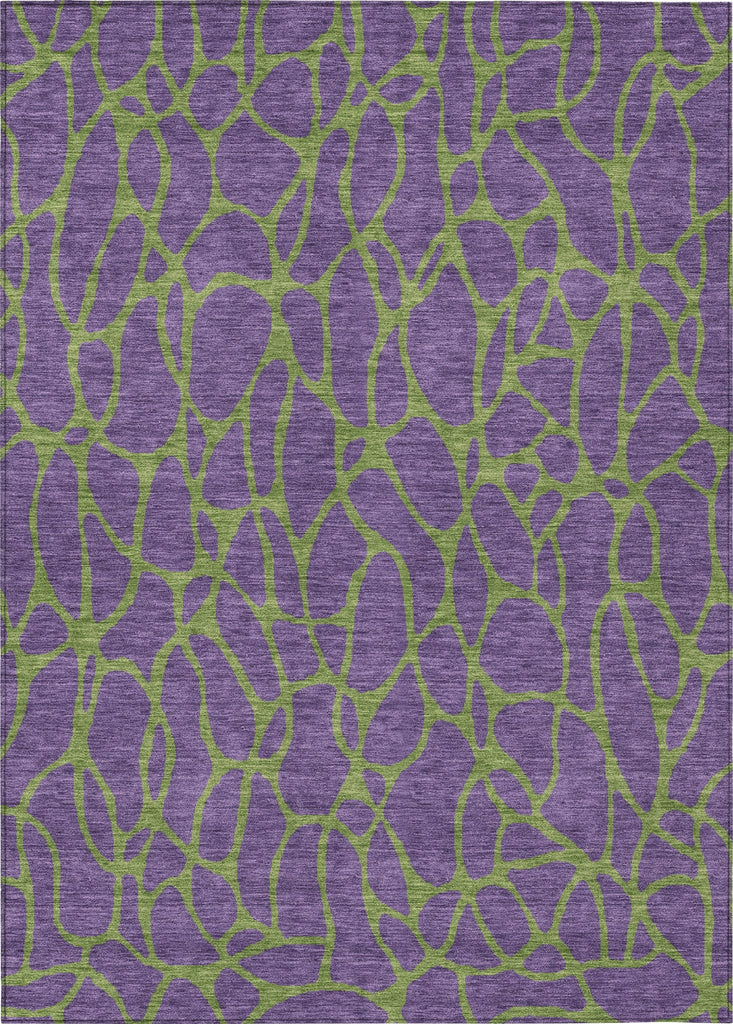 Piper Looms Chantille Geometric ACN1023 Purple Machine Washable Area Rug main image