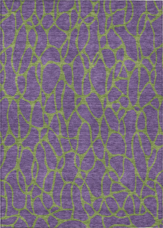 Piper Looms Chantille Geometric ACN1023 Purple Machine Washable Area Rug main image