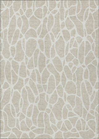 Piper Looms Chantille Geometric ACN1024 Beige Machine Washable Area Rug main image