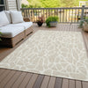 Piper Looms Chantille Geometric ACN1024 Beige Machine Washable Area Rug Outdoor Lifestyle Image Feature