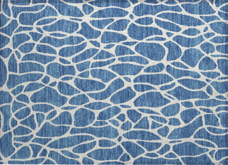 Piper Looms Chantille Geometric ACN1024 Blue Machine Washable Area Rug Scatter Main Image