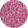 Piper Looms Chantille Geometric ACN1024 Blush Machine Washable Area Rug Round Main Image