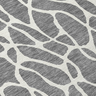 Piper Looms Chantille Geometric ACN1024 Gray Machine Washable Area Rug Swatch Image