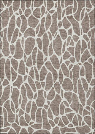 Piper Looms Chantille Geometric ACN1024 Taupe Machine Washable Area Rug main image