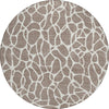 Piper Looms Chantille Geometric ACN1024 Taupe Machine Washable Area Rug Round Main Image