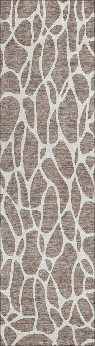 Piper Looms Chantille Geometric ACN1024 Taupe Machine Washable Area Rug Runner Main Image