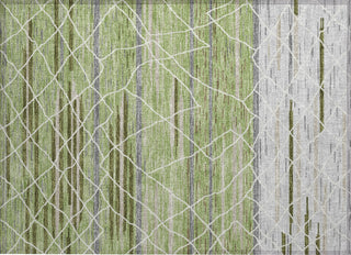 Piper Looms Chantille Stripes ACN1025 Aloe Machine Washable Area Rug Scatter Main Image