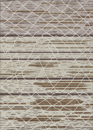 Piper Looms Chantille Stripes ACN1025 Beige Machine Washable Area Rug main image