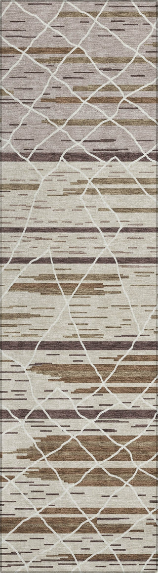 Piper Looms Chantille Stripes ACN1025 Beige Machine Washable Area Rug Runner Main Image