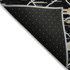 Piper Looms Chantille Stripes ACN1025 Black Machine Washable Area Rug Backing Image