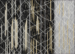 Piper Looms Chantille Stripes ACN1025 Black Machine Washable Area Rug Scatter Main Image
