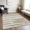 Piper Looms Chantille Stripes ACN1025 Ivory Machine Washable Area Rug Lifestyle Image Feature