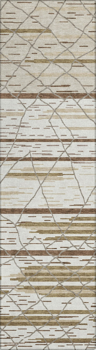 Piper Looms Chantille Stripes ACN1025 Ivory Machine Washable Area Rug Runner Main Image