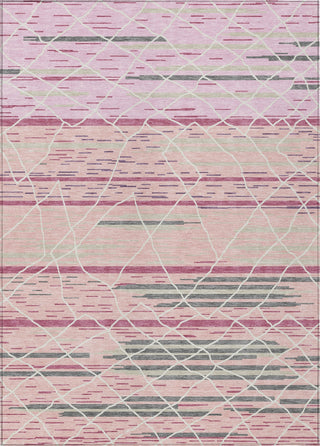 Piper Looms Chantille Stripes ACN1025 Pink Machine Washable Area Rug main image