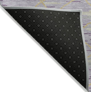 Piper Looms Chantille Stripes ACN1025 Purple Machine Washable Area Rug Backing Image