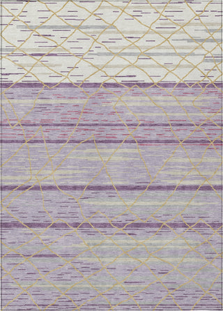 Piper Looms Chantille Stripes ACN1025 Purple Machine Washable Area Rug main image