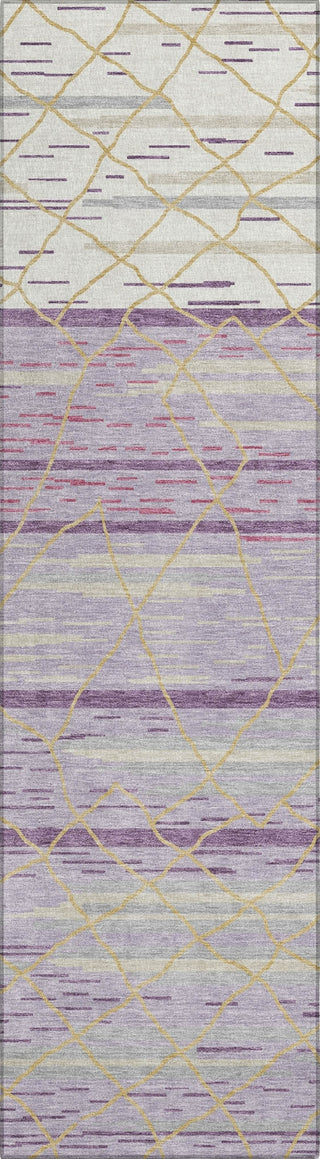 Piper Looms Chantille Stripes ACN1025 Purple Machine Washable Area Rug Runner Main Image