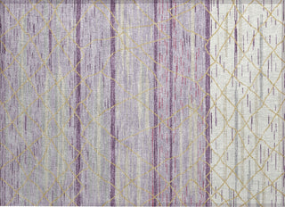 Piper Looms Chantille Stripes ACN1025 Purple Machine Washable Area Rug Scatter Main Image