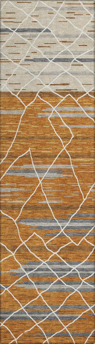 Piper Looms Chantille Stripes ACN1025 Terracotta Machine Washable Area Rug Runner Main Image