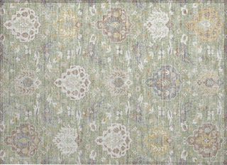 Piper Looms Chantille Damask ACN1026 Aloe Machine Washable Area Rug Scatter Main Image